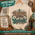 Leopard Print Cajun Graphic Tee, Bayou Born & Bougie Southern Shirt
