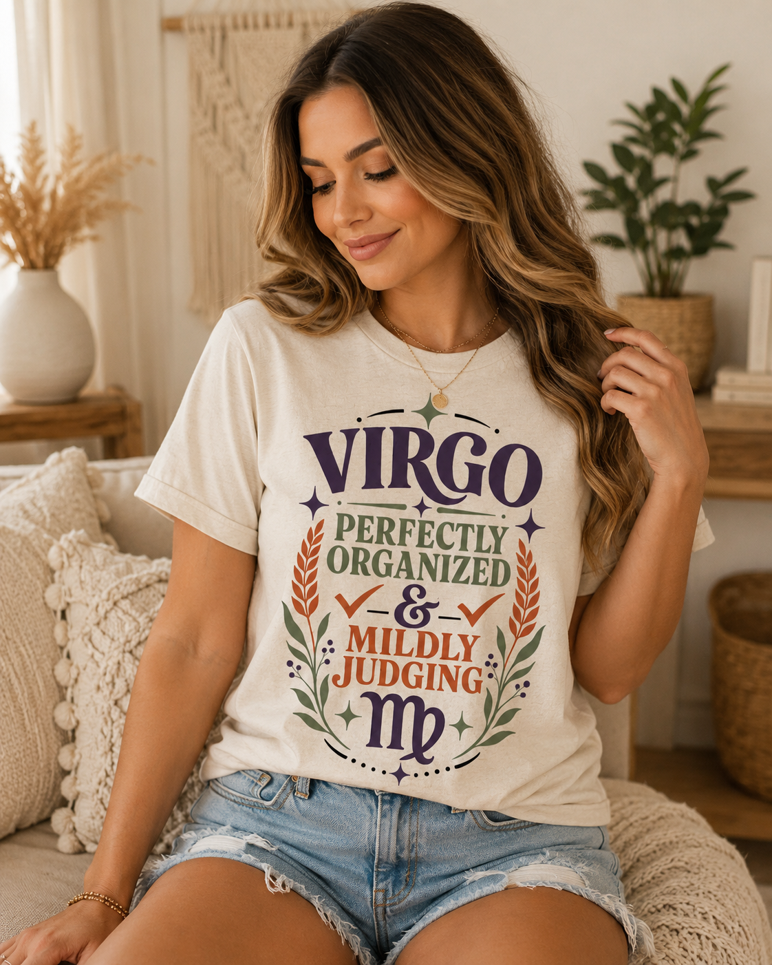 Virgo Zodiac Shirt, Perfectly Organized Mildly Judging Tee, Sassy Astrology Gift, Virgo Birthday Shirt, Sass in the Stars Collection