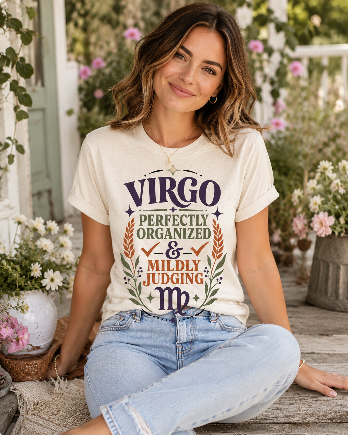 Virgo Zodiac Shirt, Perfectly Organized Mildly Judging Tee, Sassy Astrology Gift, Virgo Birthday Shirt, Sass in the Stars Collection