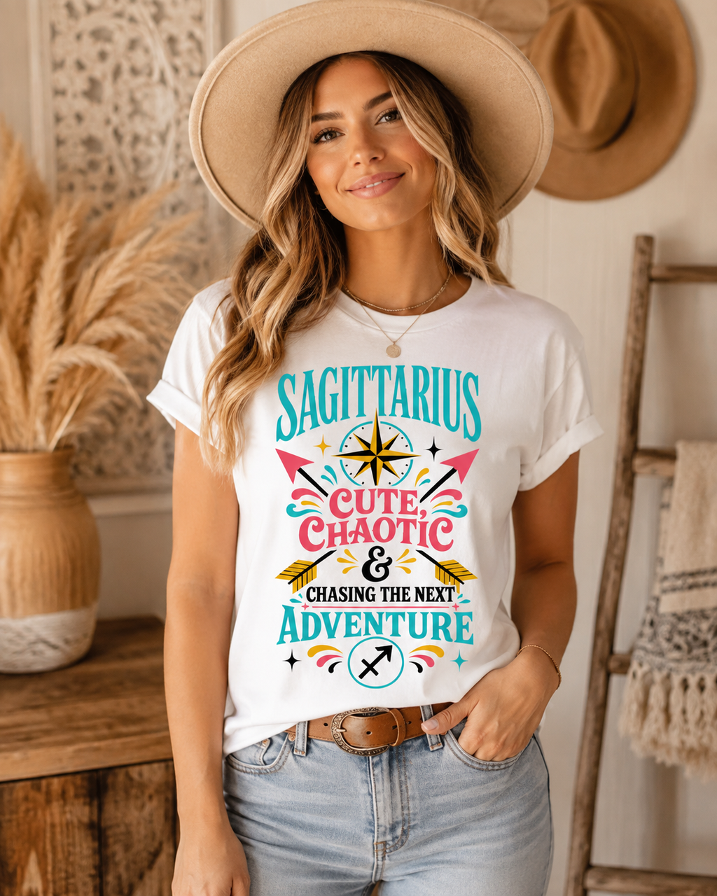 Sagittarius Shirt, Cute Chaotic Adventure Tee, Funny Zodiac Birthday Gift, Sagittarius Woman Shirt, Sassy Astrology Graphic Tee