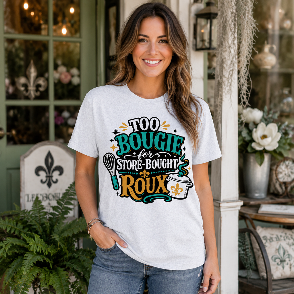 Too Bougie for Store-Bought Roux Shirt, Cajun Gumbo Tee