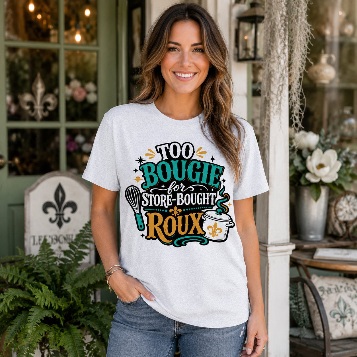 Too Bougie for Store-Bought Roux Shirt, Cajun Gumbo Tee