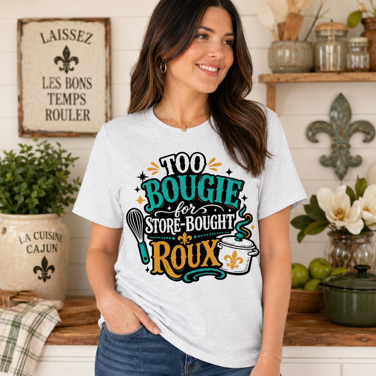 Too Bougie for Store-Bought Roux Shirt, Cajun Gumbo Tee