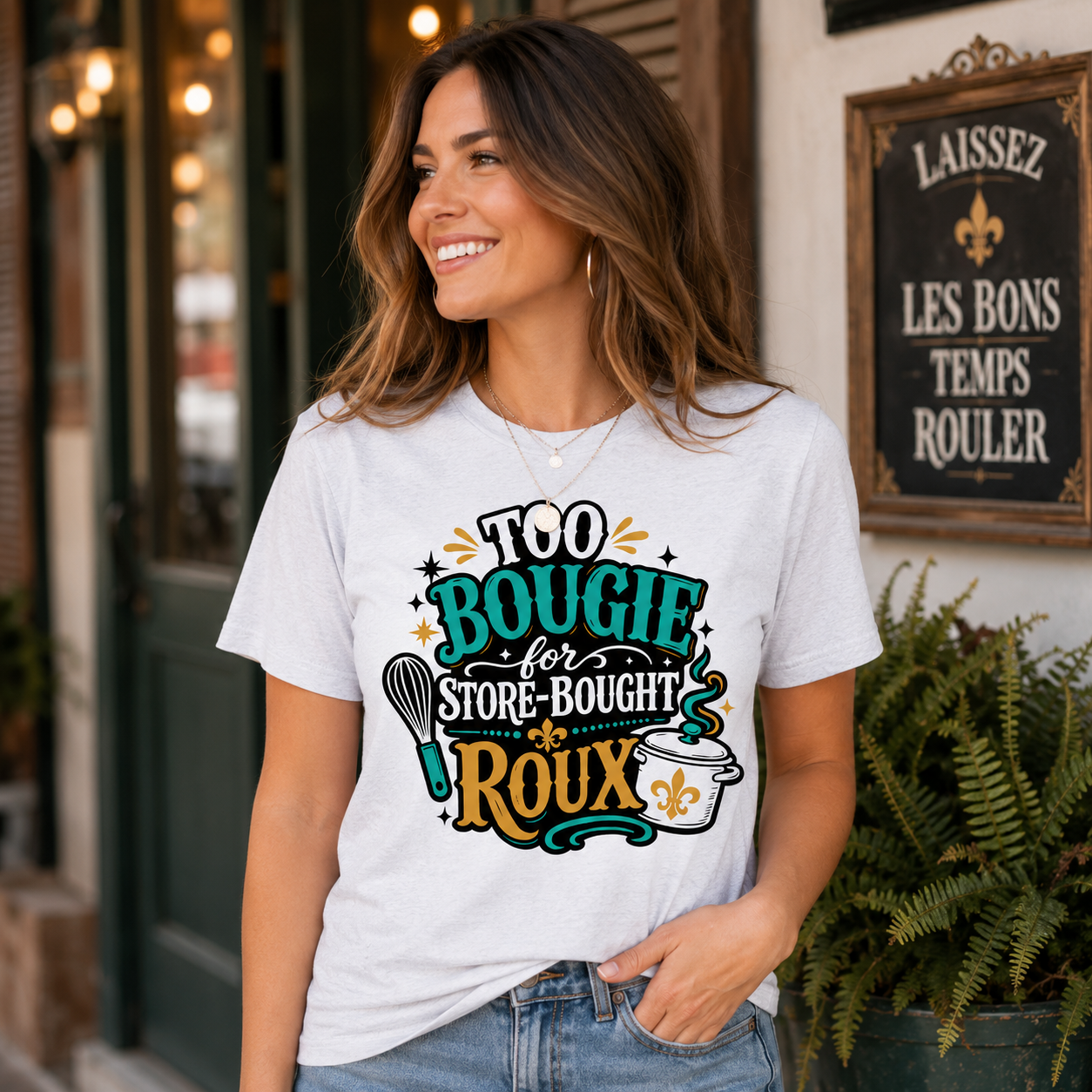Too Bougie for Store-Bought Roux Shirt, Cajun Gumbo Tee