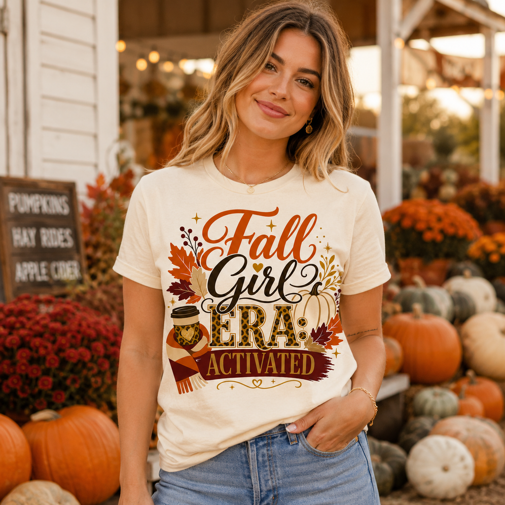 Fall Girl Era Activated Shirt | Sassy Autumn Graphic Tee