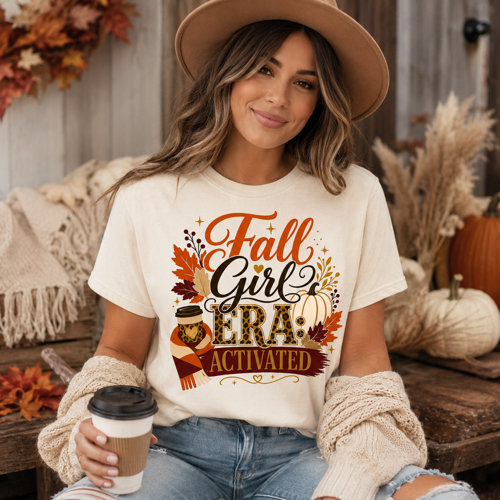 Fall Girl Era Activated Shirt | Sassy Autumn Graphic Tee