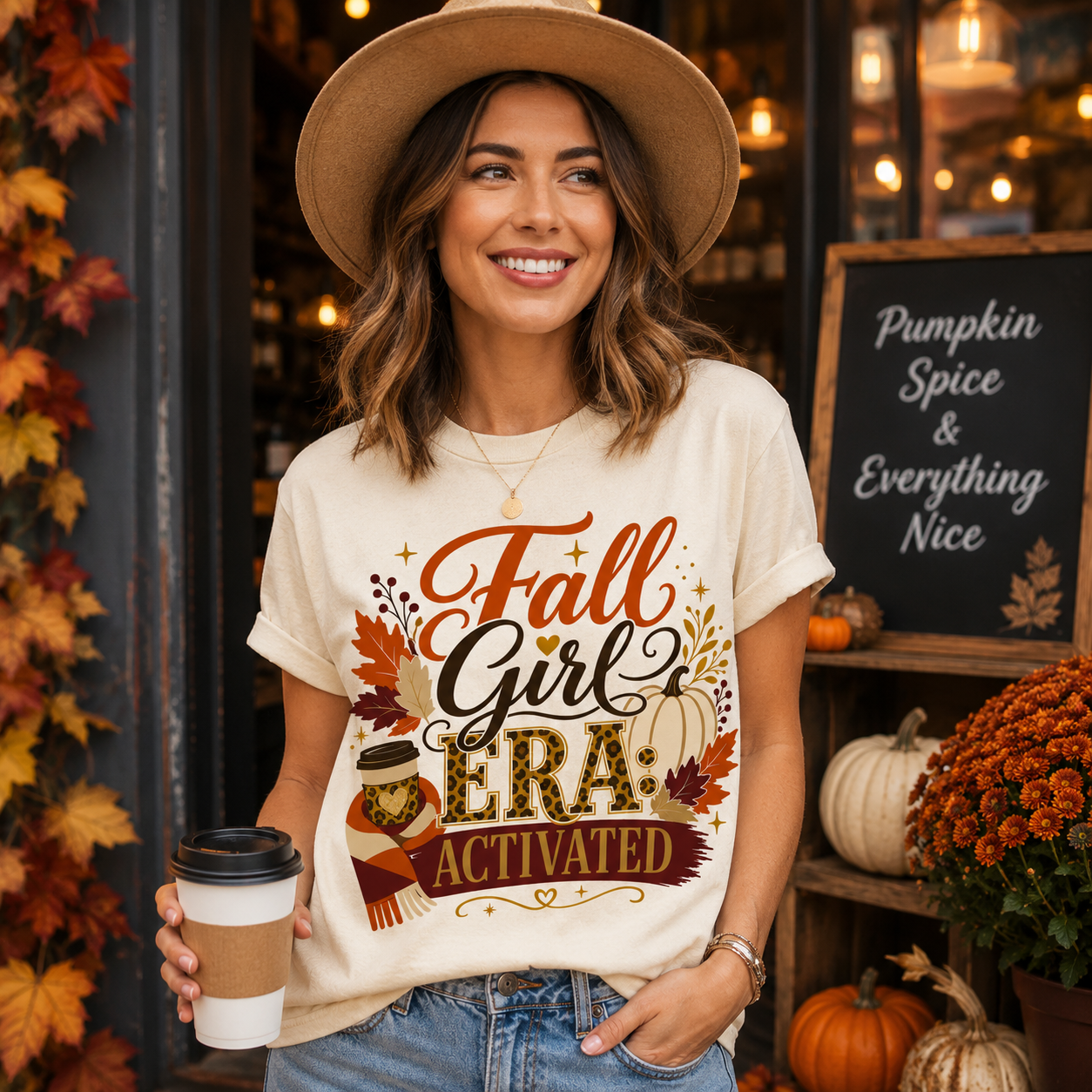Fall Girl Era Activated Shirt | Sassy Autumn Graphic Tee