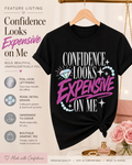 Sassy Statement Graphic Tee with Foil Vinyl & Pearl Detail | Funny Women's Shirt Shirt