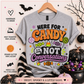 Funny Halloween Candy Shirt Sarcastic Introvert Spooky Season Tee